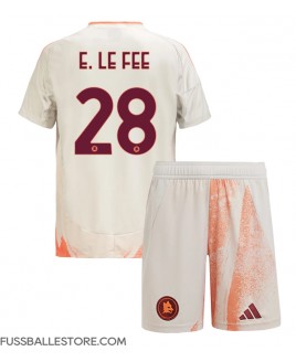 Günstige AS Roma Enzo Le Fee #28 Auswärts Trikotsatzt Kinder 2024-25 Kurzarm (+ Kurze Hosen)